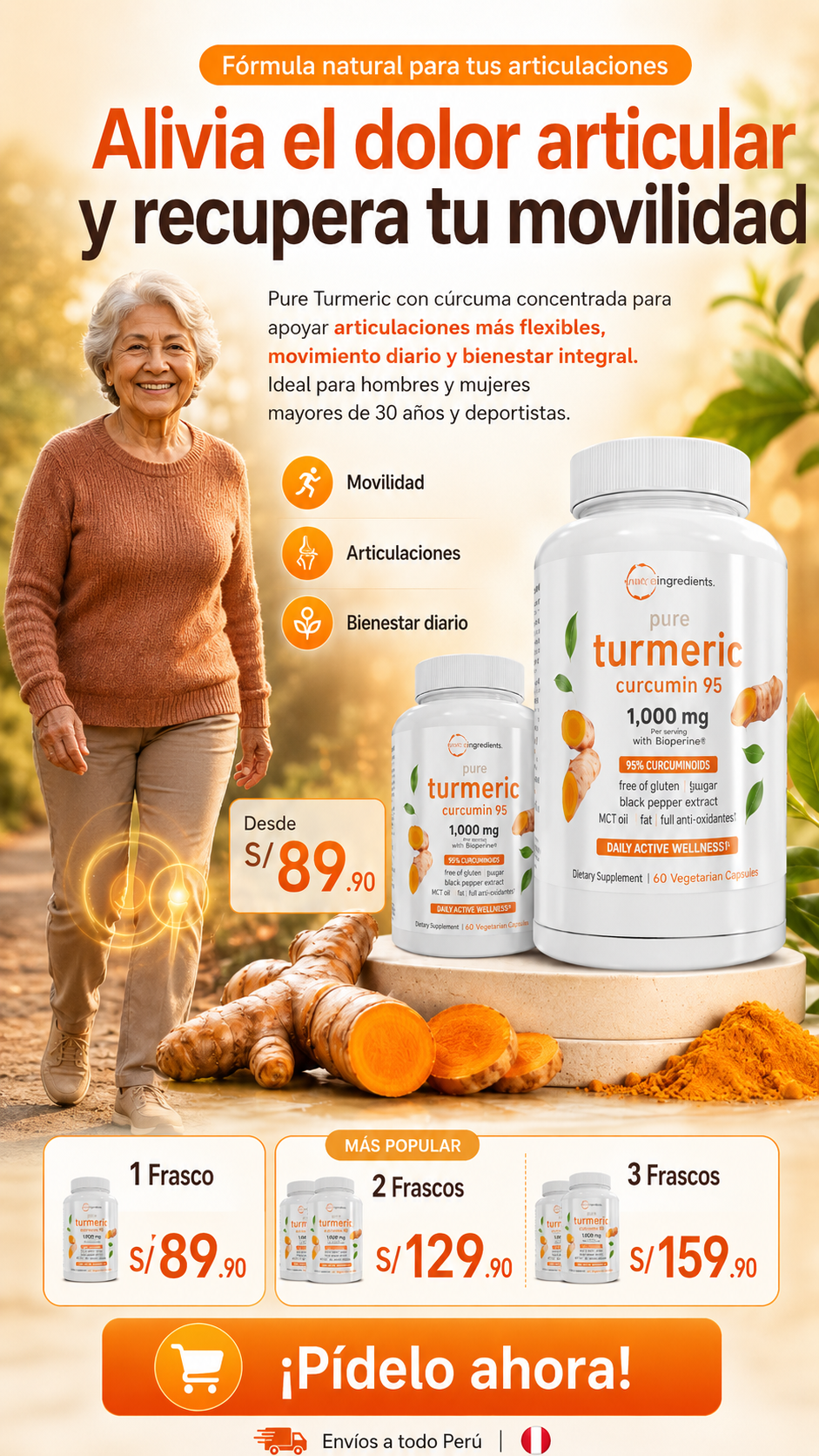 TURMERIC - CAPSULAS PARA EL DOLOR ARTICULAR