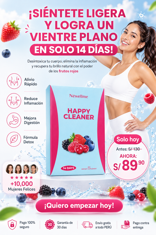 HAPPY CLEANNER SUPLEMENTO PARA BAJAR DE PESO