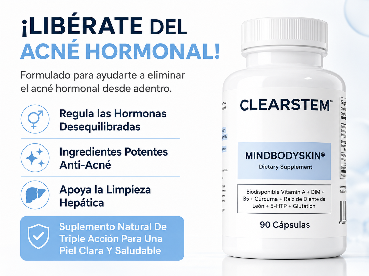 CLEARSTEM - CAPSULA PARA EL ACNE.