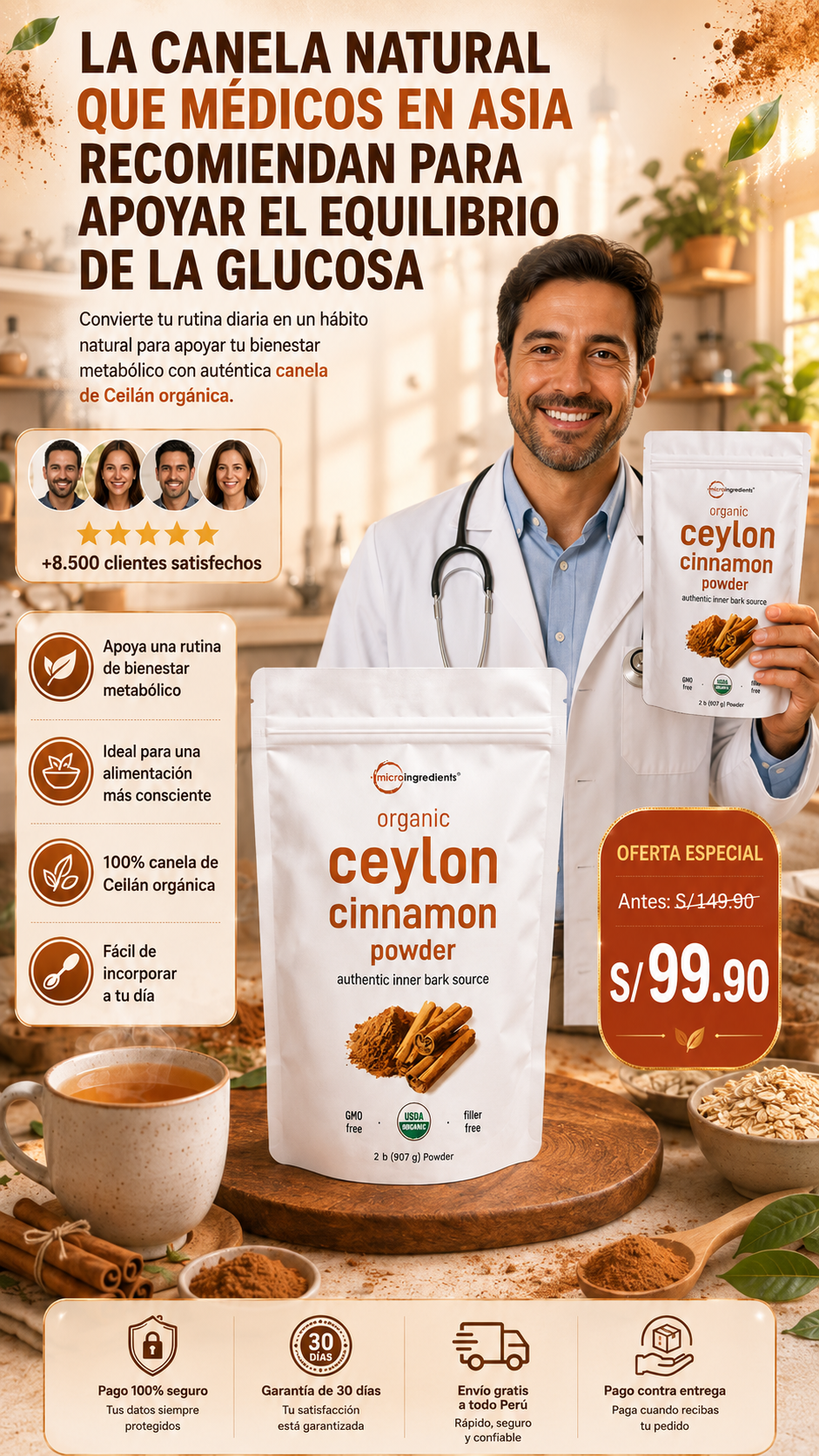 La canela que mejora la glucosa