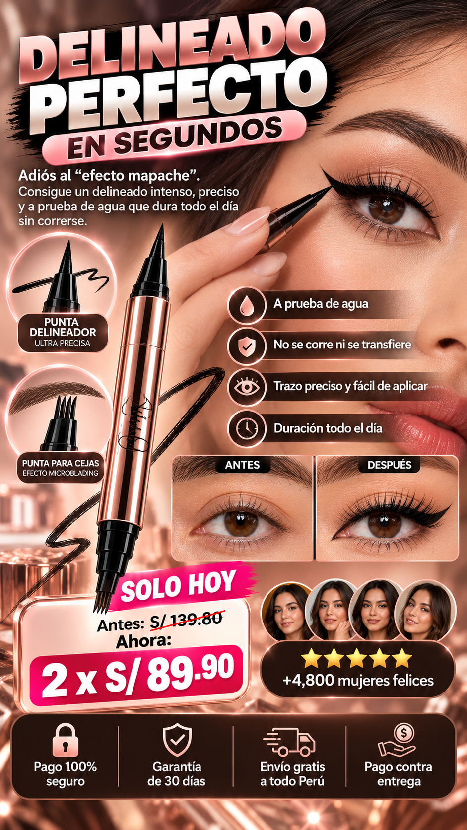 Delineador en segundos